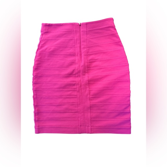 Express Pink Pencil Skirt Bodycon Knee Length Small - Picture 3 of 9